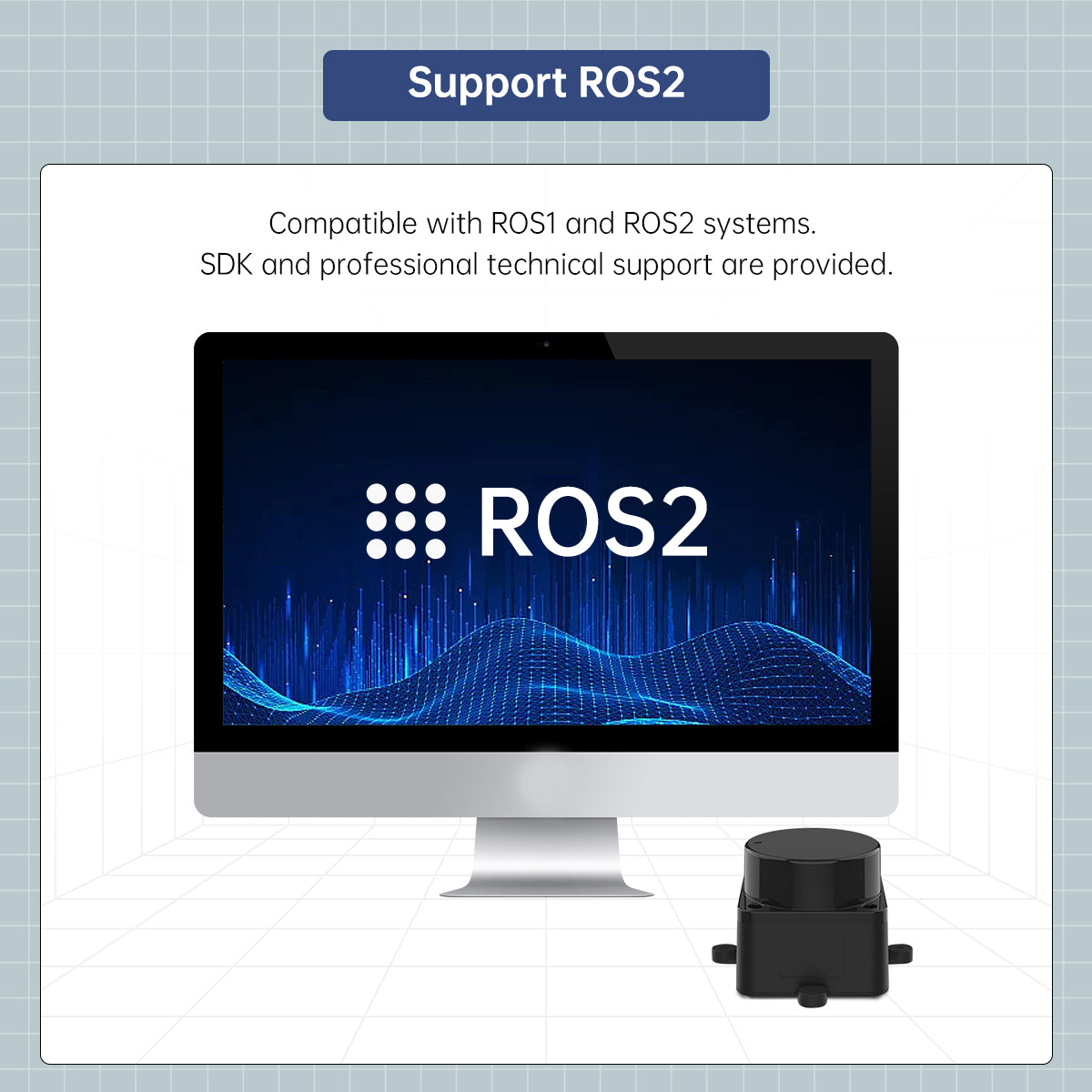 LD19 D300 Lidar Developer Kit 360 Degrees DTOF Laser Scanner Support ROS1 ROS2 Raspberry Pi Jetson Nano